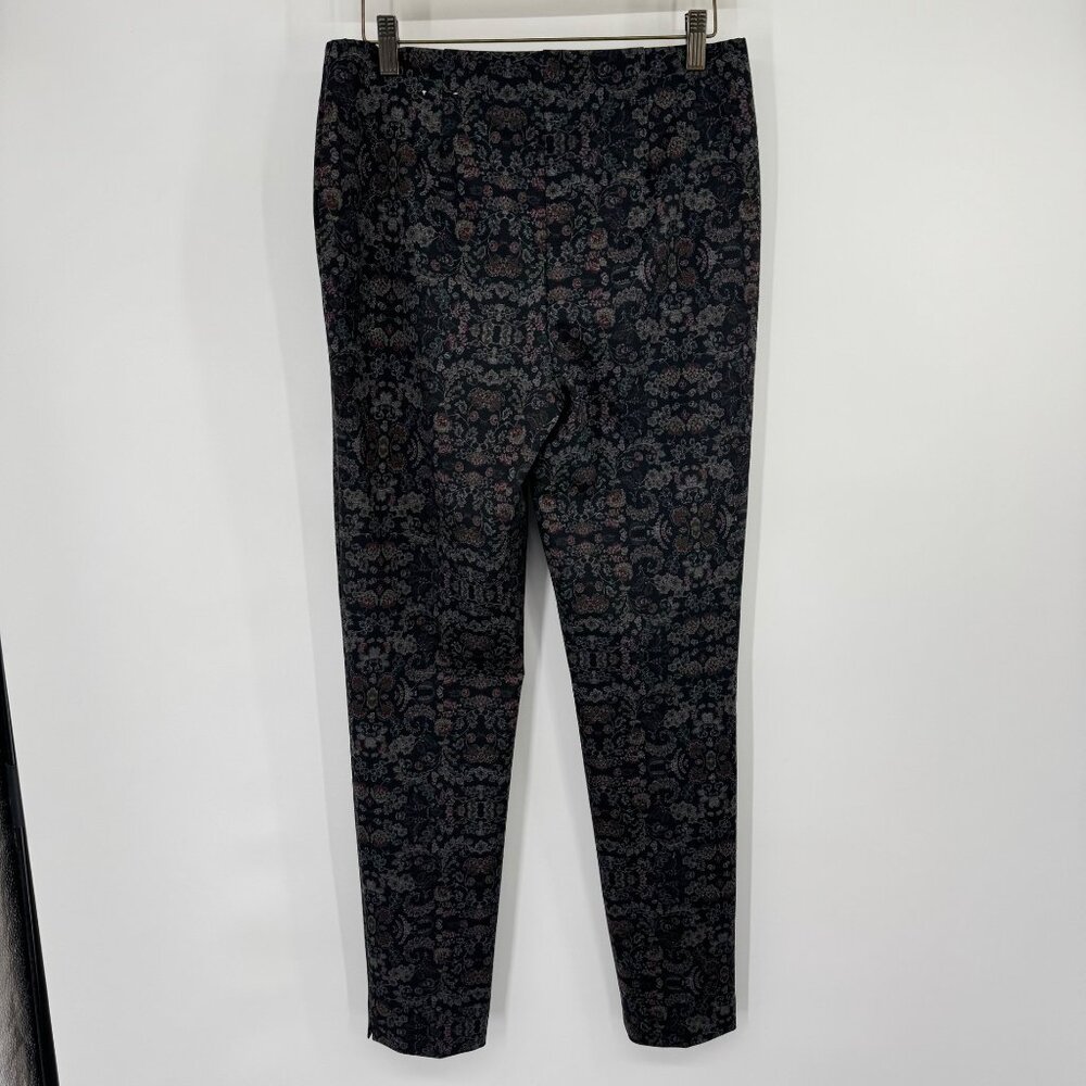 Chicos 0.5 Floral Galore Ponte Slim Pant Pattern Black Size 6 Regular new $64 - Picture 6 of 12